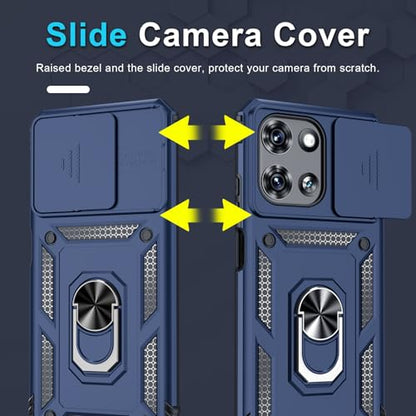 for Moto G 2026/2025 Case,Moto G Play 2026 Case Built in Slide Camera Cover - color: Blue, size: Moto G (2025/2026)