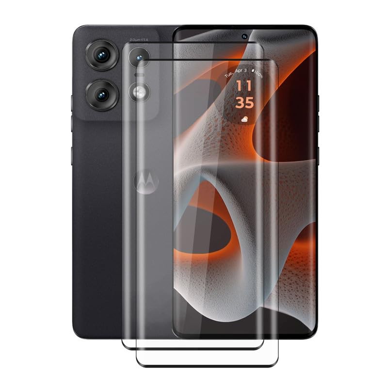 for Motorola Edge 50 Pro Tempered Glass Screen Protector, [2 Pack] 9H Hardness Protective Film for Motorola Edge 50 Pro (6.7"), High Clear, Anti Scratch, Bubble Free Tempered Glass Film