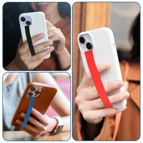 Mabor 3Pcs Reusable Silicone Phone Strap Grip Holder