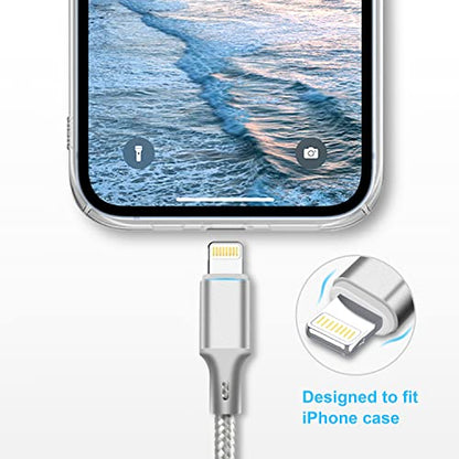 USB C to Lightning Cable, 5 Pack iPhone Charger PD Fast Charging Cord（Gray） - color: Gray, style: USB-C to L