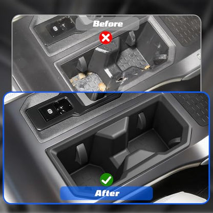 Car Cup Holder Insert Compatible with Toyota RAV4 2026 Accessories, Silione Center Console Cup Holder Inserts Non-Slip Anti-Spill Drink Holder Protector