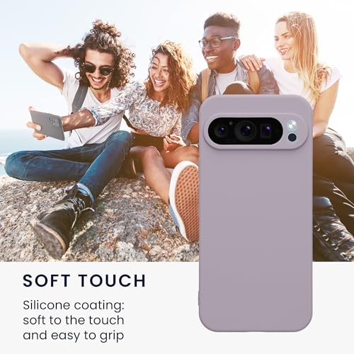kwmobile Case Compatible with Google Pixel 9 Pro XL Case - Protective Slim TPU Phone Cover - Soft Matte Finish - Lavender - color: lavender