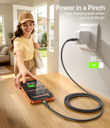 USB to USB C Cable Fast Charging 3FT, 2Pack USBA to USBC Cable for CarPlay - color: Black, size: 3FT, style: 60W USB A to USB C
