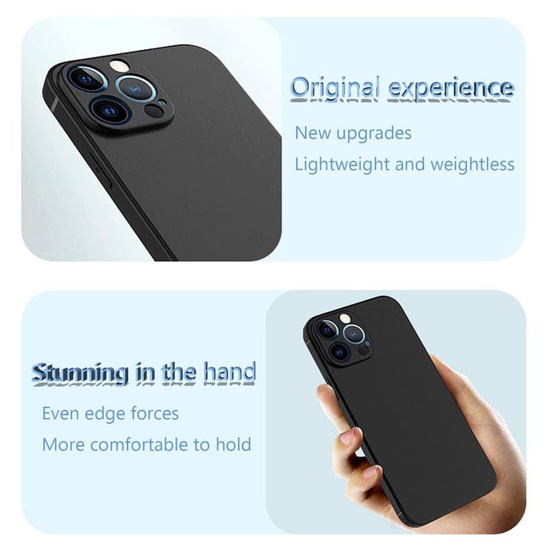 Phone Case for Motorola Edge 50 Pro (6.70") + 3 Pack Tempered Glass Protective Film, Soft Silicone Shockproof X Anti Scratch Shell TPU Slim Cover for Motorola Edge 50 Pro - Black