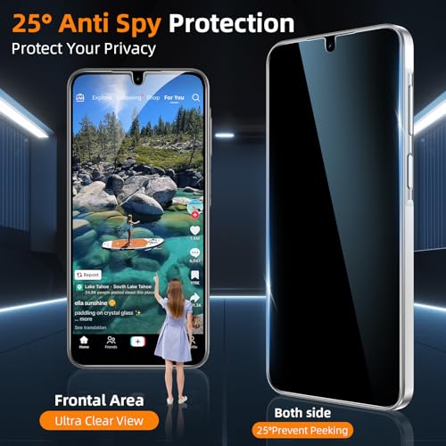 for Samsung Galaxy A17 5G / 4G Privacy Screen Protector Anti-Spy - size: Samsung Galaxy A17
