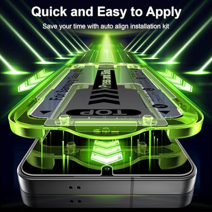 Esanik Privacy Screen Protector for Samsung Galaxy S26 Ultra, 9H Tempered Glass Anti-Spy Screen Protector with Fast Alignment Tray, Fingerprint Unlock, Bubble-Free Easy Install, Case Friendly, 3+2 Pack