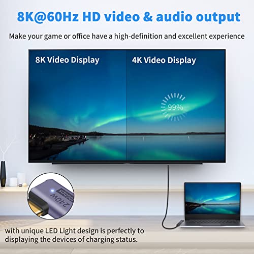 Poyiccot USB C Right Angle Adapter PD 240W for Thunderbolt 4/3, Right Angle 90 Degree USB C Male to Female Extender USB 4.0 L Shape Connector with 8K@60Hz Video for iPad, MacBook, 2-Pack - size: usb c adapter male to female 90 degree L shape