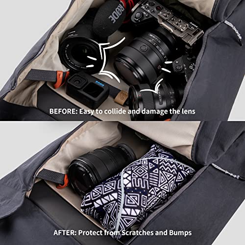 PGYTECH Protective Camera Wrap, Self-Adhesive Cloth Lens Protector - color: Flower, size: 17.7 x 17.7 inch