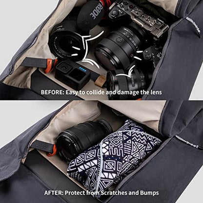 PGYTECH Camera Wrap Cloth, Lens Protective wrap Magic Self-Adhesive - color: Doodle, size: 17.7 x 17.7 inch