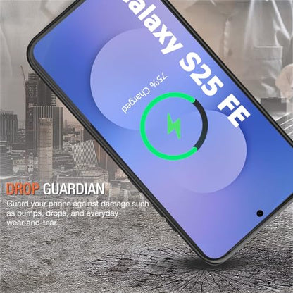 Battery Case for Galaxy S25 FE,12000mAh Portable Protective Smart Wireless Charging Case Support Carplay Compatible with Galaxy S25 FE(6.7 inches)Rechargeable Extended Battery Charger Case(Black) - size: for Galaxy S25 FE