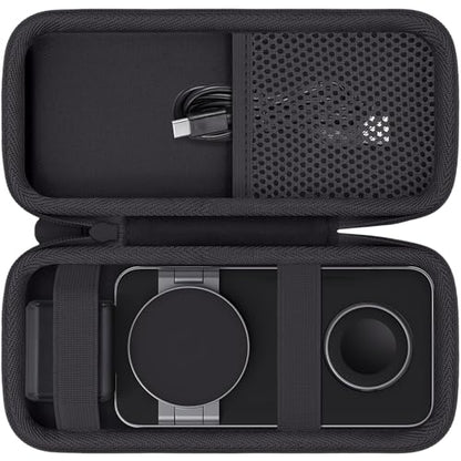 Hard Travel Case for UEQ/VBA/KEEPRO 3 in 1 Wireless Charging Station - color: Black Case