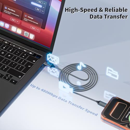 10FT USB to UAB C Cable,3Pack USB A to USB C 10FT Fast Charging Braided Cable for iPhone 17/16/15,Car Carplay Cable Upgraded Extra Durable USB to USB C Cord for iPhone 17 16 15,Galaxy S26/S25 and more