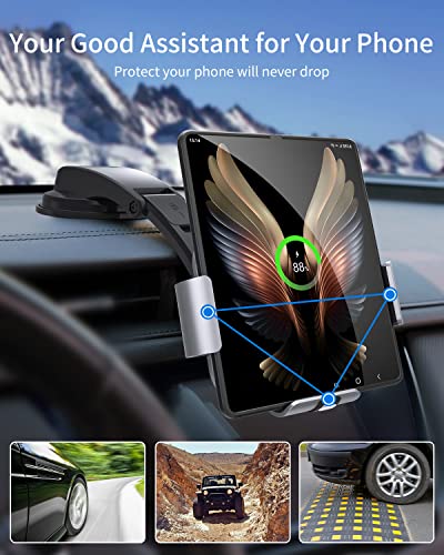 Dual Coil Wireless Car Charger Mount for Galaxy Z Fold Series