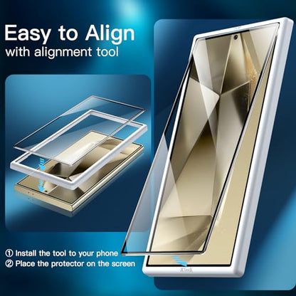 JETech Full-Coverage Screen Protector for Samsung Galaxy S24 Ultra, 3-Pack - size: Galaxy S24 Ultra