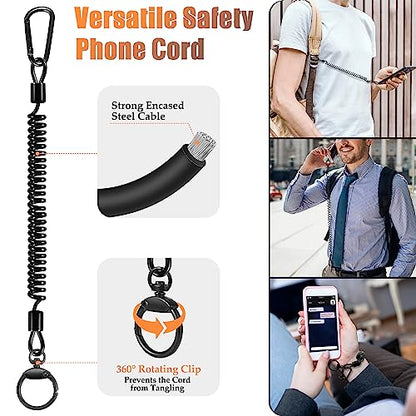 Anti Theft Phone Strap Set with Phone Tether Tab Fit for iPhone Most Phones