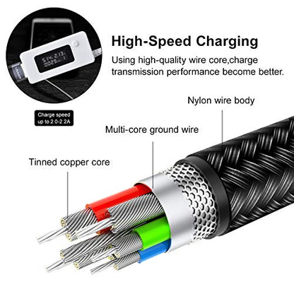 Multi Charging Cable 2Pack 4FT 4 in 1+ PD 60W USB C Multi Fast Charging Cable