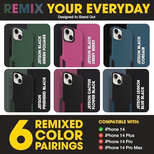OtterBox iPhone 17e, 16e, 15, 14, 13 Commuter Series Case - Blue & Black | 3X Military Drop Protection - Slim - Dual-Layer Shockproof Design - Pocket-Friendly - Raised Edges - Port Covers - color: Blue/Black