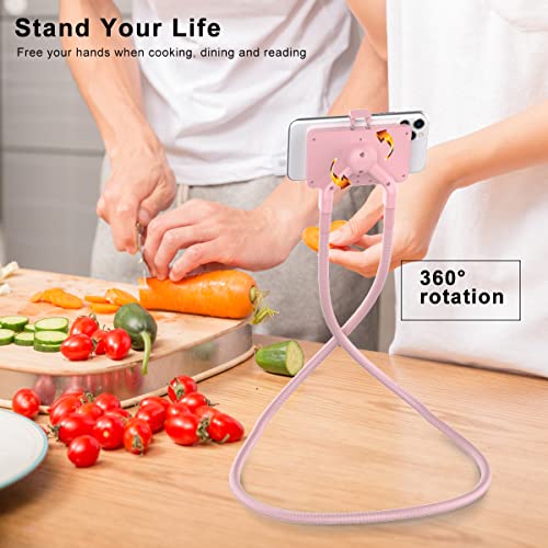 B-Land Cell Phone Holder, Universal Lazy Bracket DIY Mobile Phone Stand - color: Pink