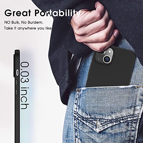 X-level Compatible iPhone 14 Case Slim Fit Ultra-Thin [Guardian Series] Soft TPU Matte Finish Coating Phone Cases Lightweight Anti-Scratch Back Cover Grip 6.1" (2022)-Black - color: Black, size: iPhone 14