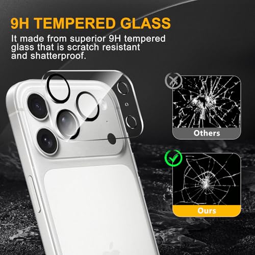 3 Pack Camera Lens Protector for iPhone 17 Pro Max - size: iPhone 17 Pro Max