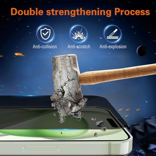 [2 Pack] for Samsung Galaxy A54 5G Privacy Screen Protector Tempered Glass, Anti Spy Black Protect Film Shield for Galaxy A54 6.4 inch, S23 FE, Anti Scratch, Case Friendly, Bubble Free, Easy - size: A54