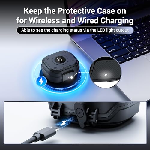 PROfezzion for Beats Powerbeats Pro 2 Case Cover with Lock, Heavy Duty - color: Quick Sand