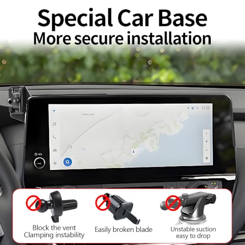 Car Magnetic Phone Mount for Toyota Grand Highlander 2024 2025 2026 and Grand Highlander Hybrid 2024-2026 Auto Accessories Best Cellphone Holder Fast 15W Wireless Charger Cell Phones Charging Stand