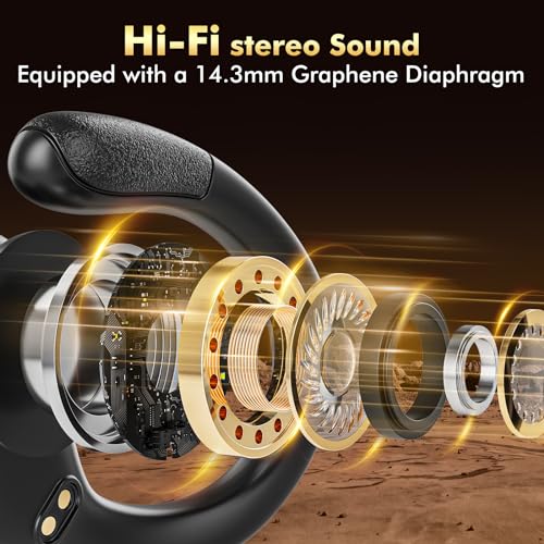 HAOYUYAN Sports Bluetooth Headphones, Earphones for Gym