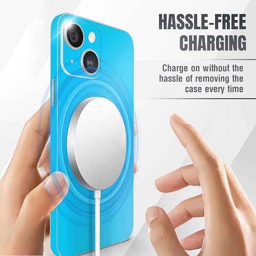2Pcs Skin Wrap Compatible for iPhone 14 – Slim Decal Vinyl Protective Film for Sides & Back – Sleek Fit, Premium Look – Compatible with All iPhone 14 Cases - Matte Ocean Blue - color: Matte Ocean Blue