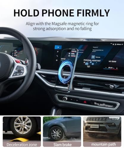 Car Phone Holder for 2025-2026 BMW X3/X3M,2024-2025 X5/X5M/X6,2023-2026 X7 - size: for 2025-2026 X3/ 2024-2025 X5/X6 /2023-2026 X7