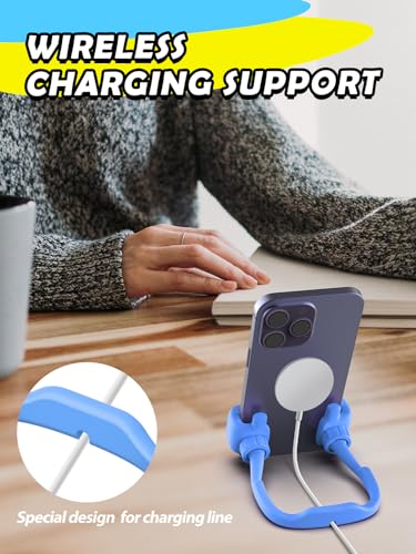Teen Boys Gifts for Men Adults Stocking Stuffers Thumbs Up Cellphone Stand - color: Blue