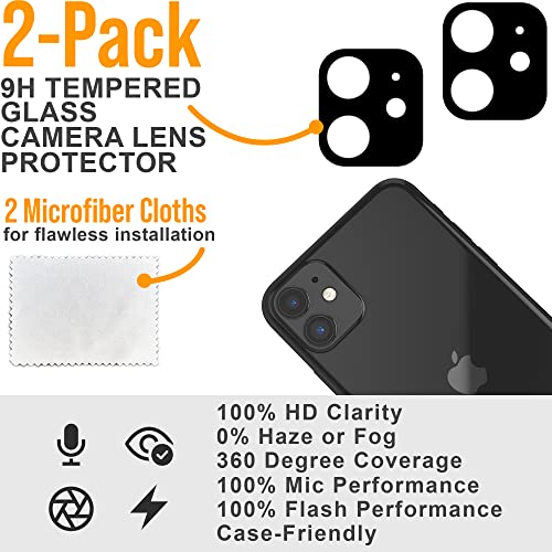 Scooch® Tempered Glass Multipack for iPhone 11, 3 Screen Protectors and 2 Camera Lens Protectors, Premium 9H Tempered Glass, Anti-Scratch, Anti-Fingerprint, Impact Resistant - size: iPhone 11