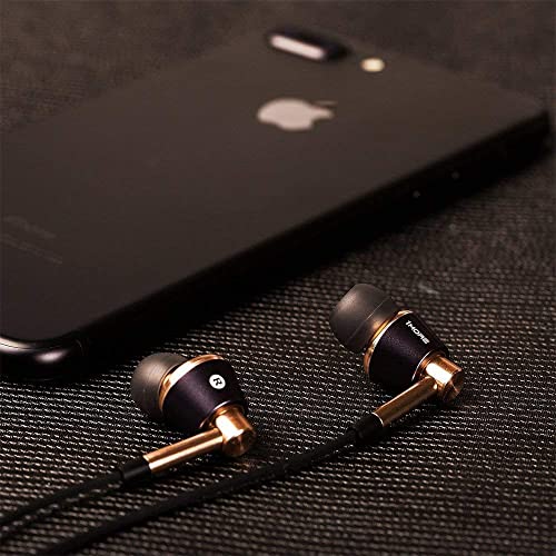 1MORE Triple Driver in-Ear Earphones Hi-Res Headphones with High Resolution, Bass Driven Sound, MEMS Mic, in-Line Remote, High Fidelity for Smartphones/PC/Tablet - Gold - color: Gold