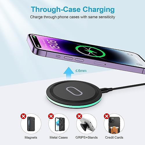 Wireless Charger Fast Charging Pad for Samsung Galaxy S26 FE Ultra S25 S24