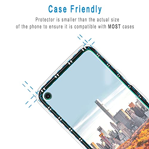 2 Pack Screen Protector for Google Pixel 4a Tempered Glass 5.81 inch - color: Clear-Google Pixel 4a 4G