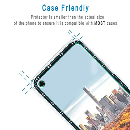2 Pack Screen Protector for Google Pixel 4a Tempered Glass 5.81 inch - color: Clear-Google Pixel 4a 4G