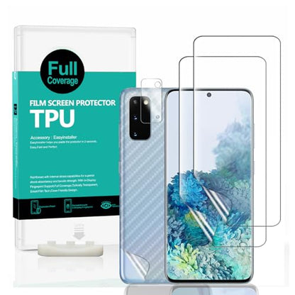 Ibywind For Samsung Galaxy S20 5G (2 Pcs) Screen Protector,Flexible TPU Film,With 1Pc Camera Lens Protector,1Pc Back Film,Bubble Free[Easy to install] - size: Galaxy S20 6.2 inches