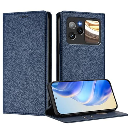 for BLU BOLD N4 5G Case Wallet with Card Holder | for BLU BOLD N4 5G Phone Case - [Built-in 2 Credit Card Slots] [Hidden Magnetic Closure] Premium PU Leather Wallet Cases - Flip Phone Cases - color: Blue