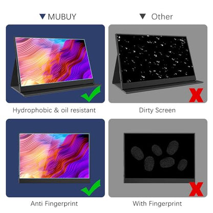 MUBUY-GOL 18.5" Portable Monitor Screen Protector | Anti-Blue Light & Anti-Glare Matte Film | Reduces Eye Strain, Anti-Fingerprint Protection for UPERFECT/VisionOwl/InnoView/HGFRTEE& Major Brands