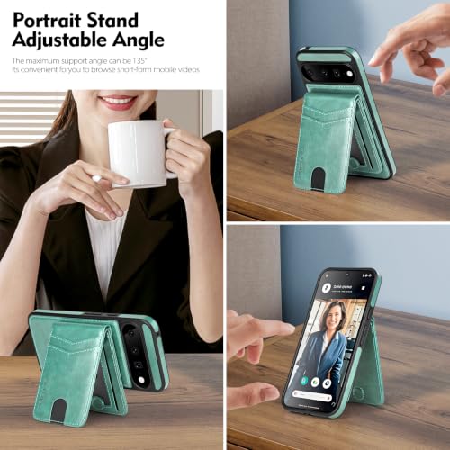 SkyEagle Compatible with MagSafe Google Pixel 11 Wallet Case,Blue Green - color: Blue Green, size: Google Pixel 11 6.3"