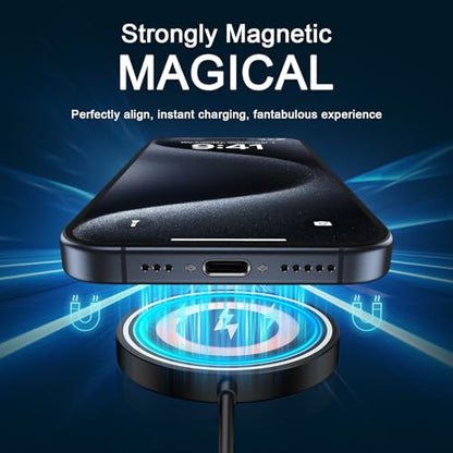 Wireless Charger for Samsung S26 FE Magnetic Wireless Charger Fast Charging - color: Black
