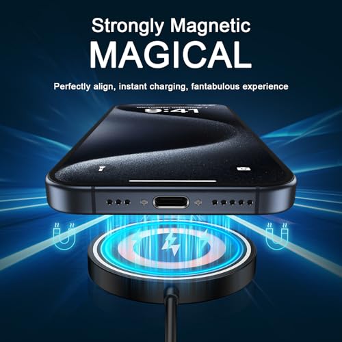 Magnetic Wireless Charger Google Fast Charging Pad for Pixel 10 11 Pro XL - color: Black