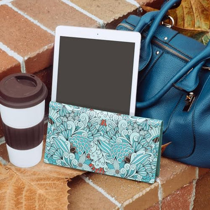 CoBak Checkbook Cover for Women & Men - PU Leather Case with RFID Blocking | Classic Design Check Book Holder for Personal and Business - color: Jungle