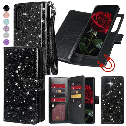 Varikke for Galaxy S26+/Plus Wallet Case Magnetic Detachable, Black - color: Black, size: Galaxy S26+/S26 Plus 6.7"