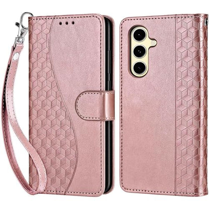 for Samsung Galaxy S24 FE Wallet case, Rose Gold | 3 Card Holders, Kickstand, Shockproof TPU Shell, PU Leather, Magnetic Closure, Protective Flip Folio Cover, Women - color: 5