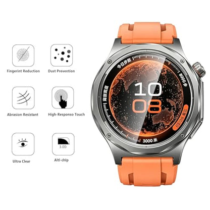 5 Pack Tempered Glass for OnePlus Watch 4 Screen Protector,9H Hardness,Ultra Resistant,Anti-Fingerprints,No Bubbles,HD-Clear,Full Coverage Watch Film for One Plus Watch 4 - color: OnePlus Watch 4