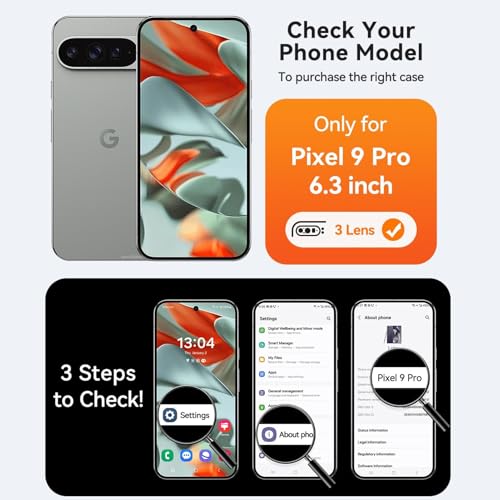 Battery Case for Google Pixel 9/9 Pro, 10000mAh Portable Protective Charging Case with Wireless Charging Compatible for Google Pixel 9/9 Pro (6.3 inch) Battery Pack Charger Case with Carplay (Black) - size: Google Pixel 9/9 Pro-10000mAh