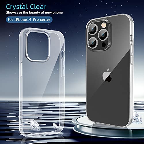 X-level Compatible with iPhone 14 Pro Max Case Clear Thin Soft TPU Slim Fit Mobile Phone Cover Anti-Slip Grip Scratch Resistant Phone Cases for iPhone 14 Pro Max - color: Clear, size: iPhone 14 Pro Max