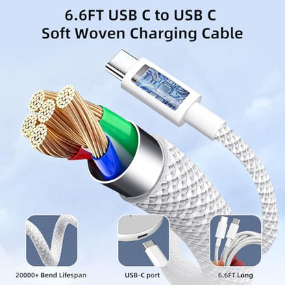EGK Mag.Safe Charger for iPhone, Magnetic Wireless Charger Stand for iPhone 12-17 Series & AirPods Pro 4-2 with 6.6ft USB-C Charging Cable