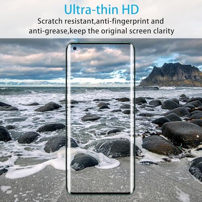 Didisky Screen Protector for Oneplus 10 Pro (Not for 10t,10), 3 Pack Tempered Glass Film with 2 Pak Lens Protector, 3D Curved Full Coverage,Easy to Install,Bubble Free,9H,Anti Scratch